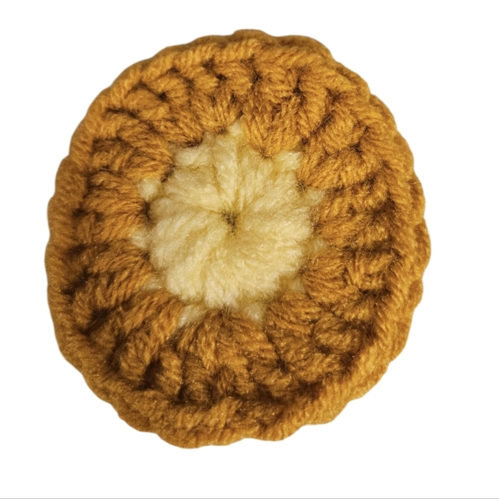 Hand Crafted 2pc Set Crochet Sunflower Coaster Home Decor Floral Retro Mug Rug - Picture 13 of 17